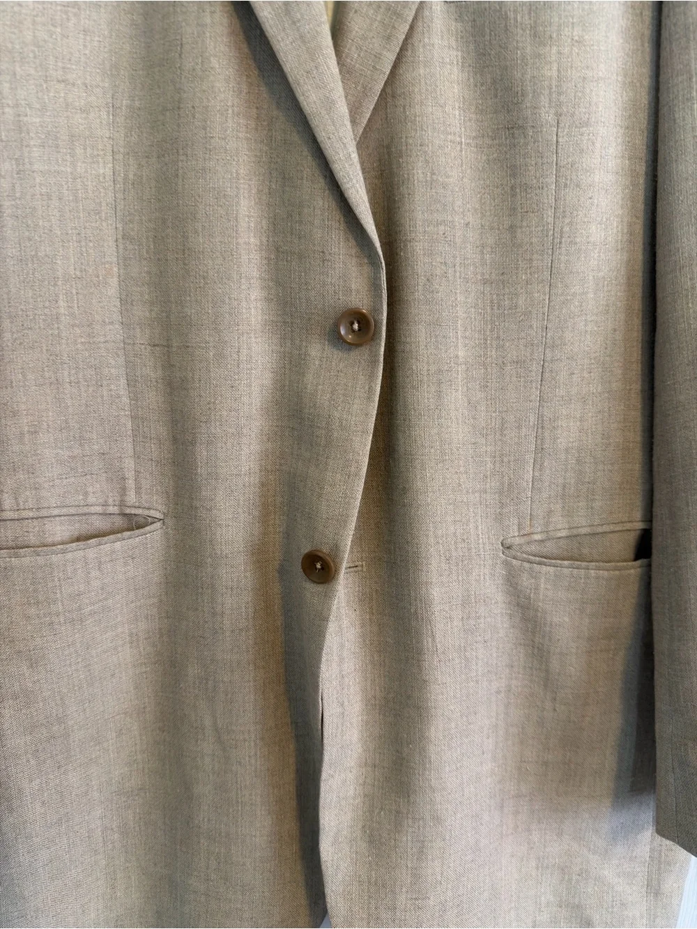 Men's Classic Tan Blazer - Lightweight Tailored Jacket